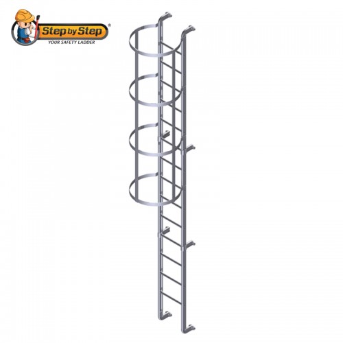 Aluminium Cat Ladder with Cage