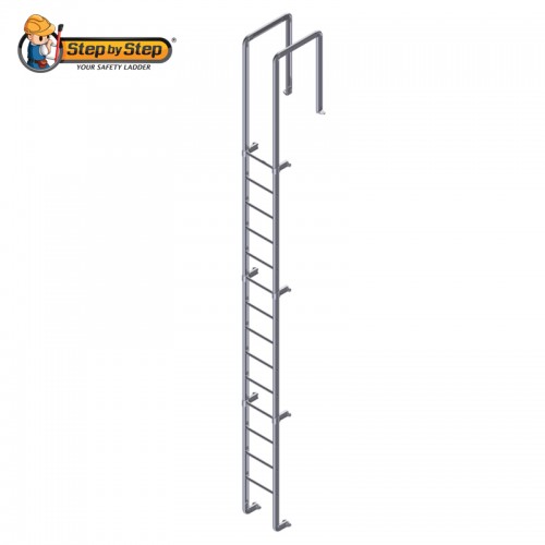 Aluminium Cat Ladder with Handrail