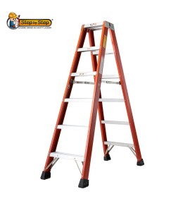Fiberglass Double Sided A Shape Ladder