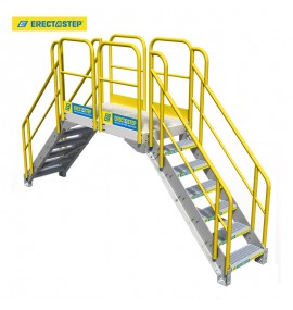 Industrial 7-Step Crossover Stairs