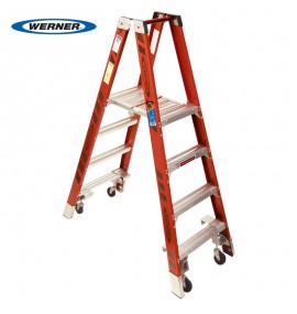 Fiberglass Platform Ladder w/casters PT7400-4C