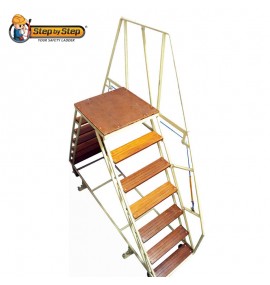 Two (2) Way Square Platform Ladder with Brake System