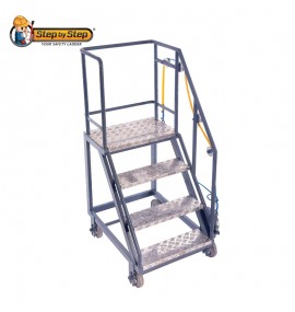 Square Platform with Brake System Ladder