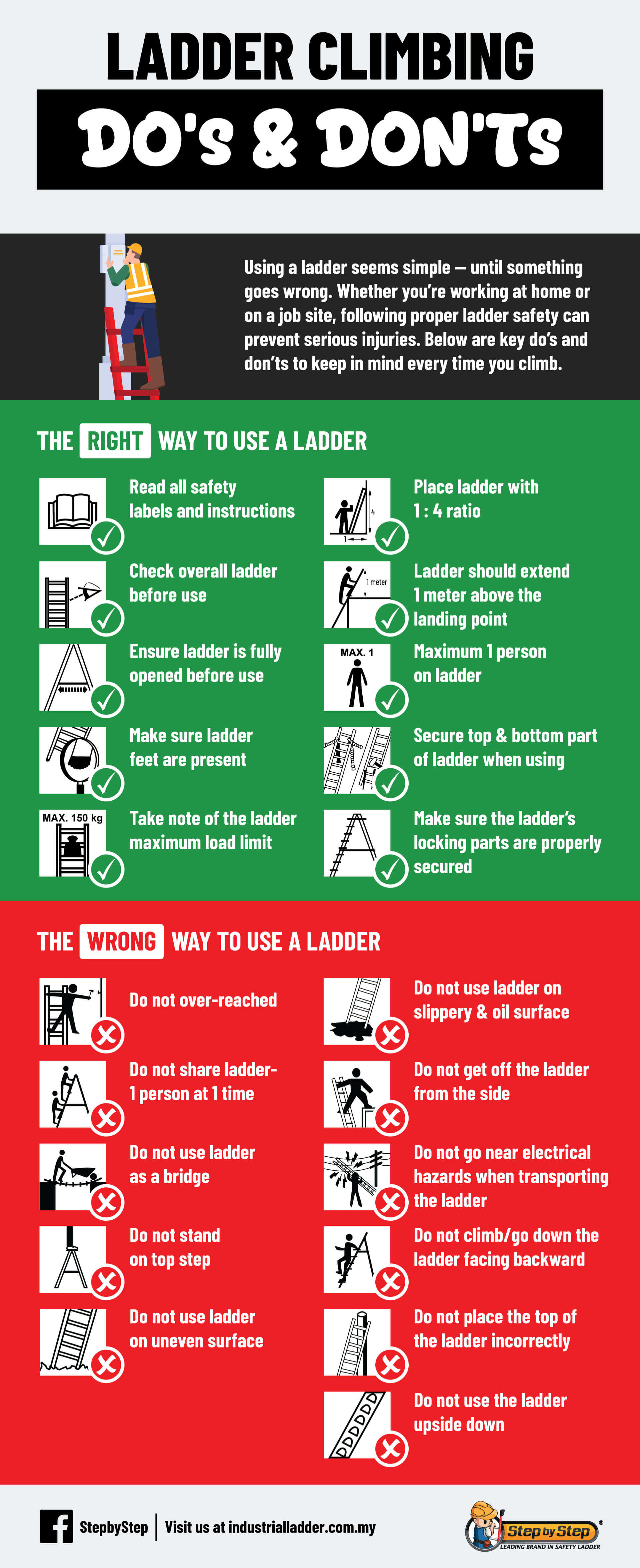 Ladder Safety: Do’s & Don’ts You Shouldn’t Ignore